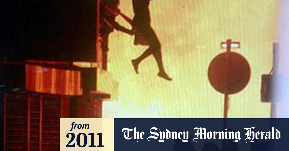 Leap of life woman pictured jumping from burning building